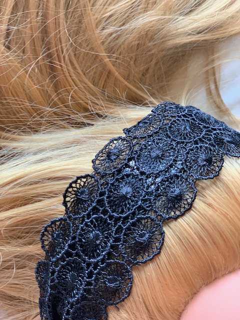 WENDI hairstyle black lace headband