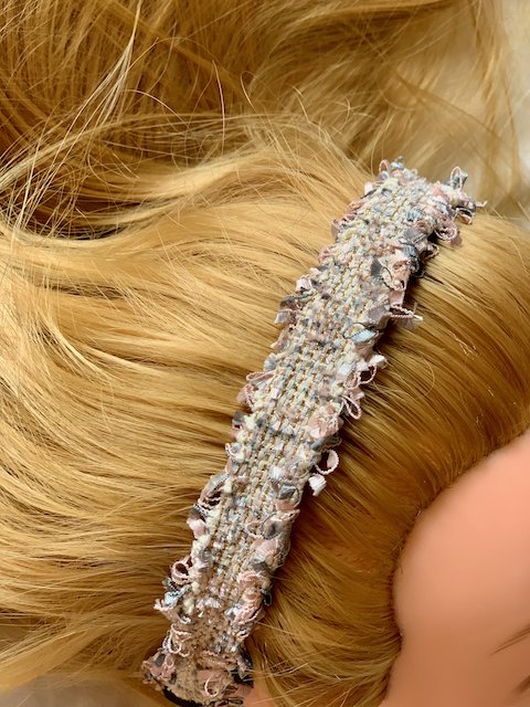 ROSE hairstyle tweed headband