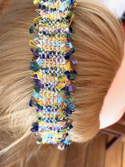 ROMANE multicolored tweed headband