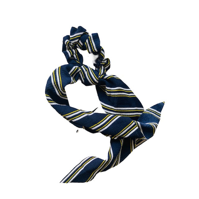 striped scarf scrunchie