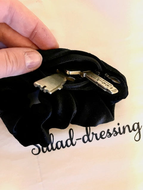 velvet scrunchie salad-dressing