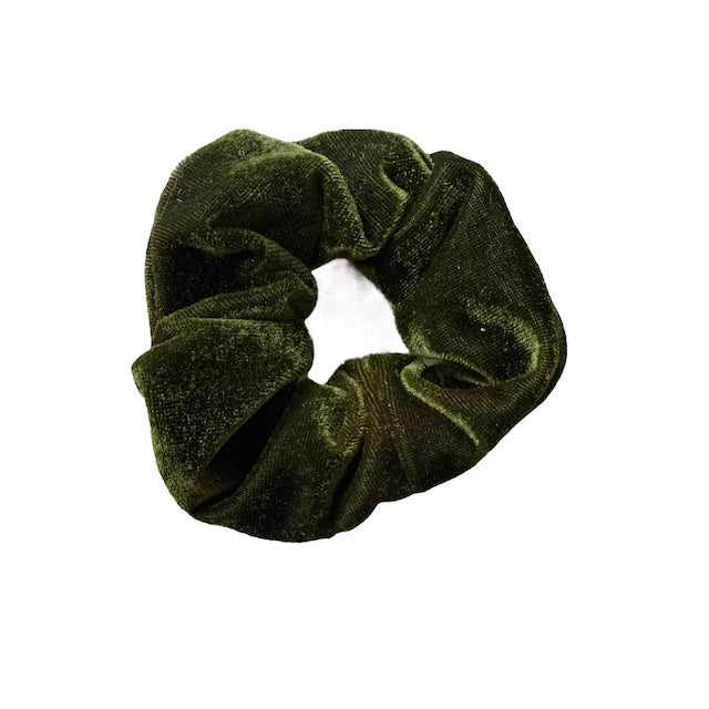 green velvet scrunchie