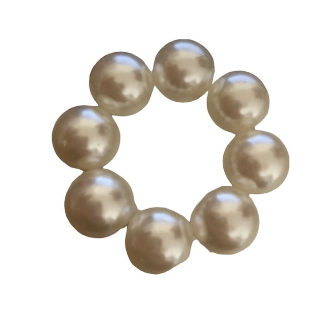 white pearl elastic