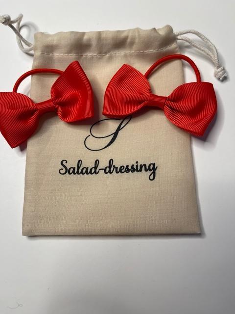 Set of two elastic MILA Scrunchies for children salad-dressing